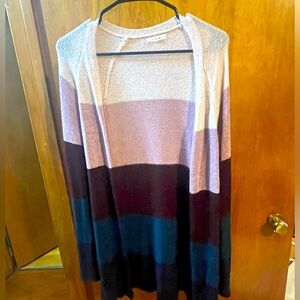 Maurices Long Colorblock Cardigan